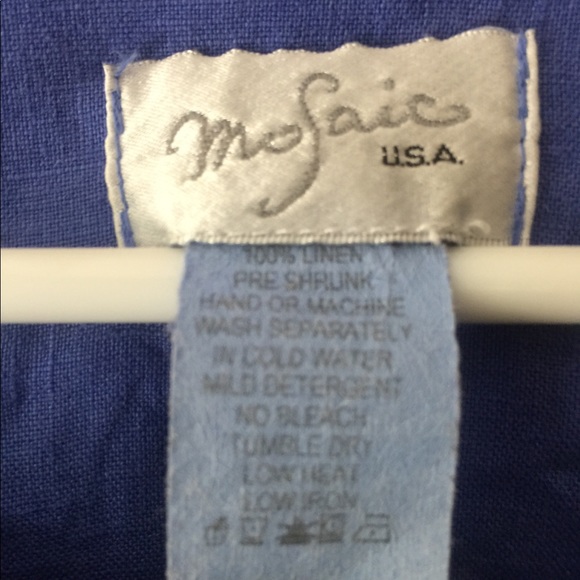 Linen 3/4 sleeve blouse - Picture 3 of 3